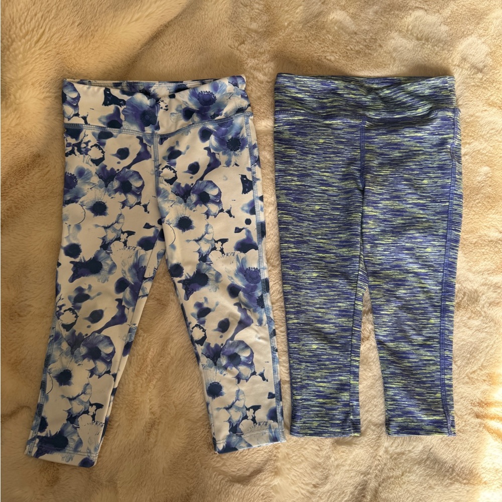 GAP Kids Blue Floral and Patterned Leggings